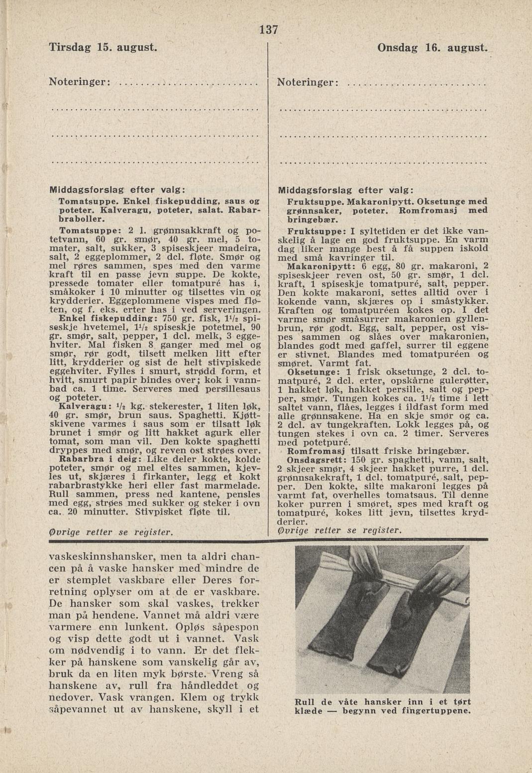 Faksimile av almanakksiden 15. august 1939