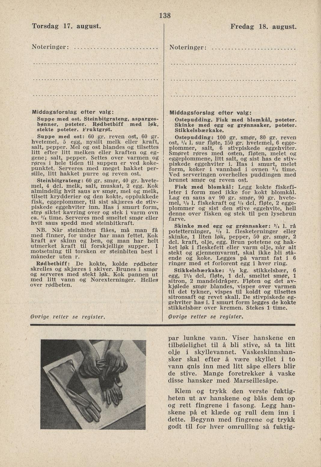 Faksimile av almanakksiden 17. august 1939