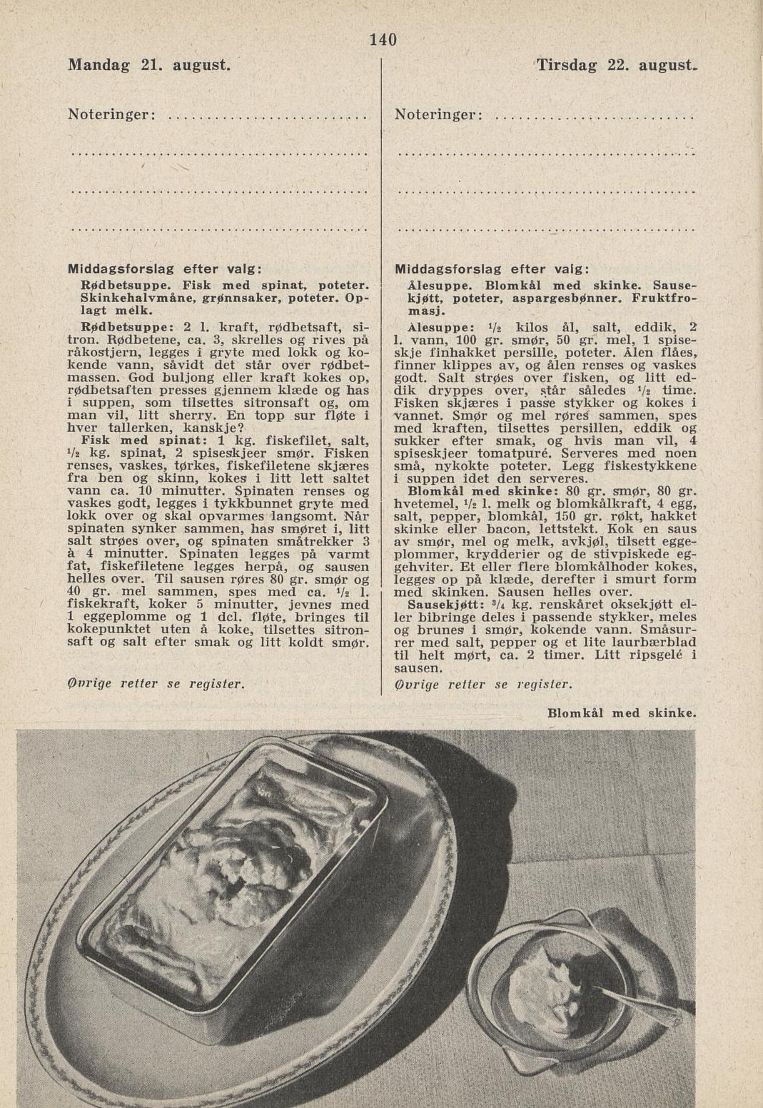 Faksimile av almanakksiden 21. august 1939