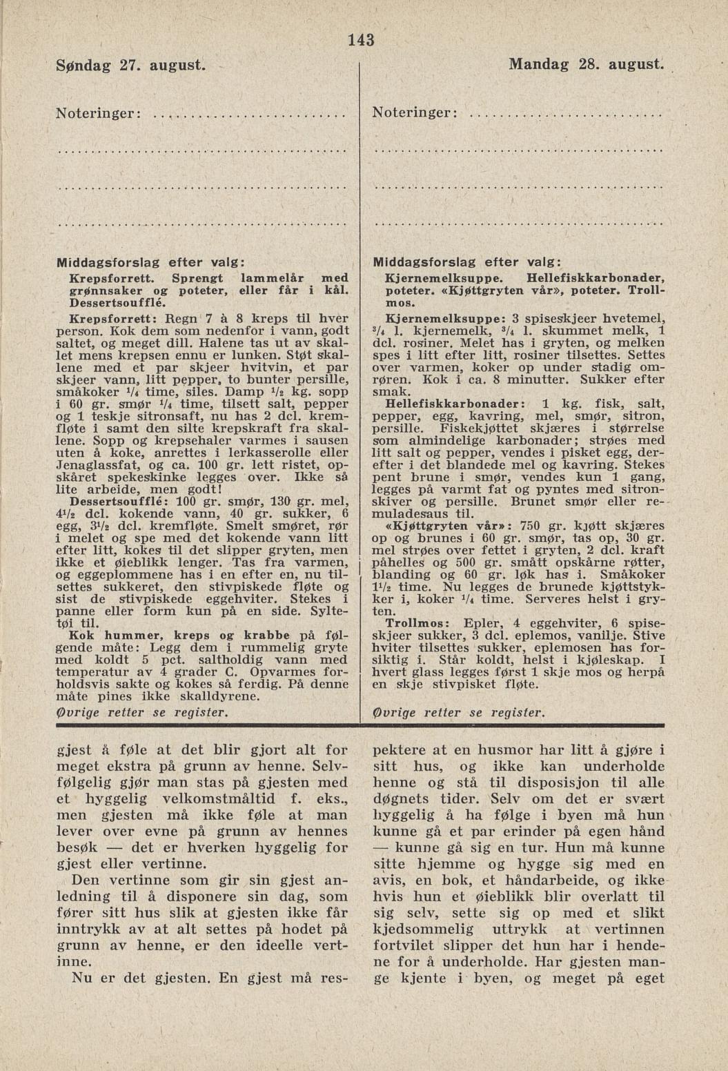 Faksimile av almanakksiden 27. august 1939