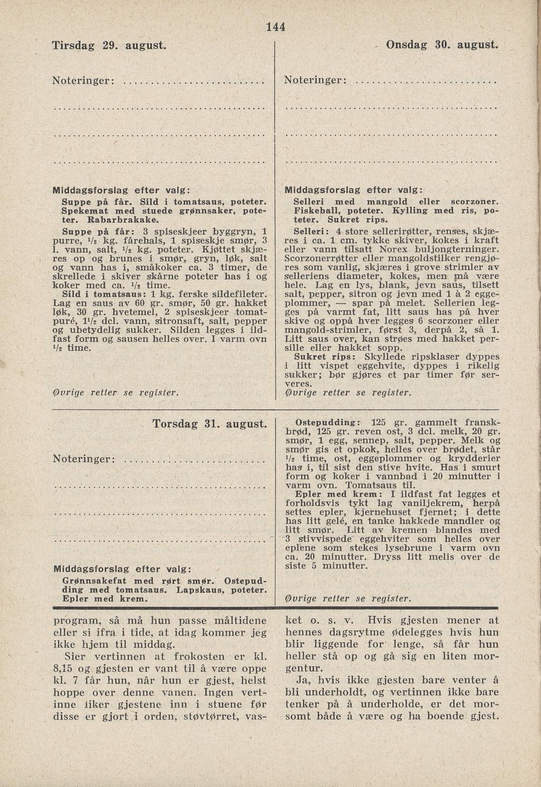 Faksimile av almanakksiden 29. august 1939