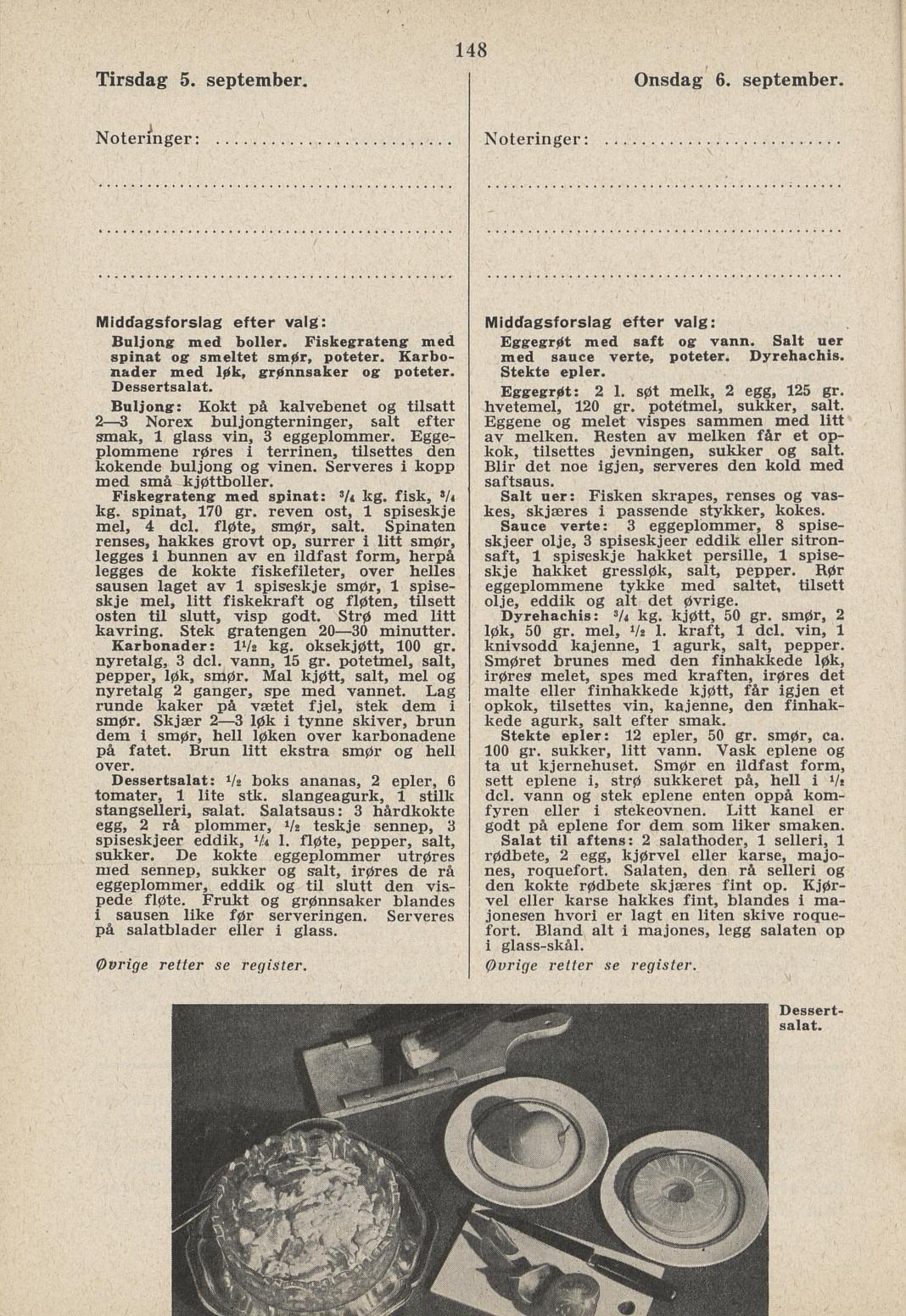 Faksimile av almanakksiden 5. september 1939
