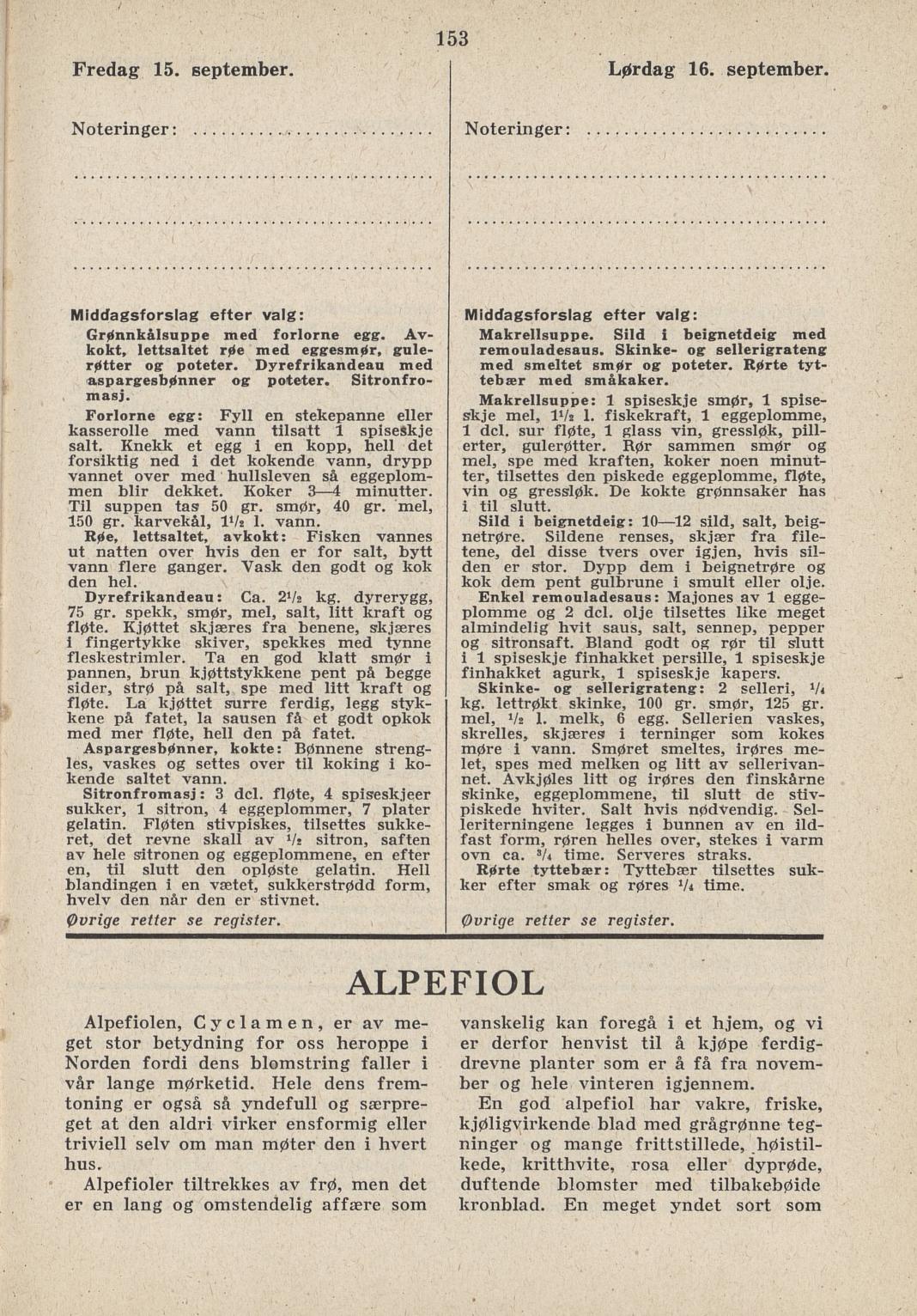 Faksimile av almanakksiden 15. september 1939