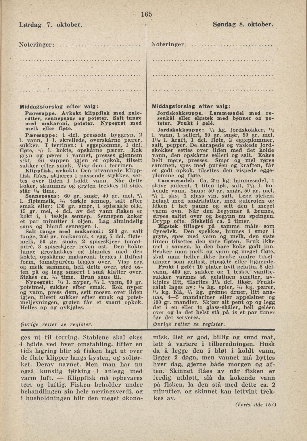 Faksimile av almanakksiden 7. oktober 1939