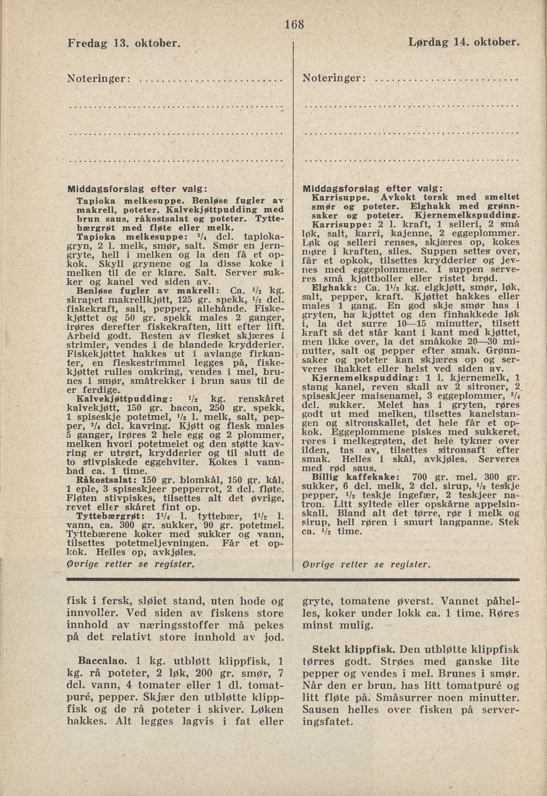 Faksimile av almanakksiden 13. oktober 1939