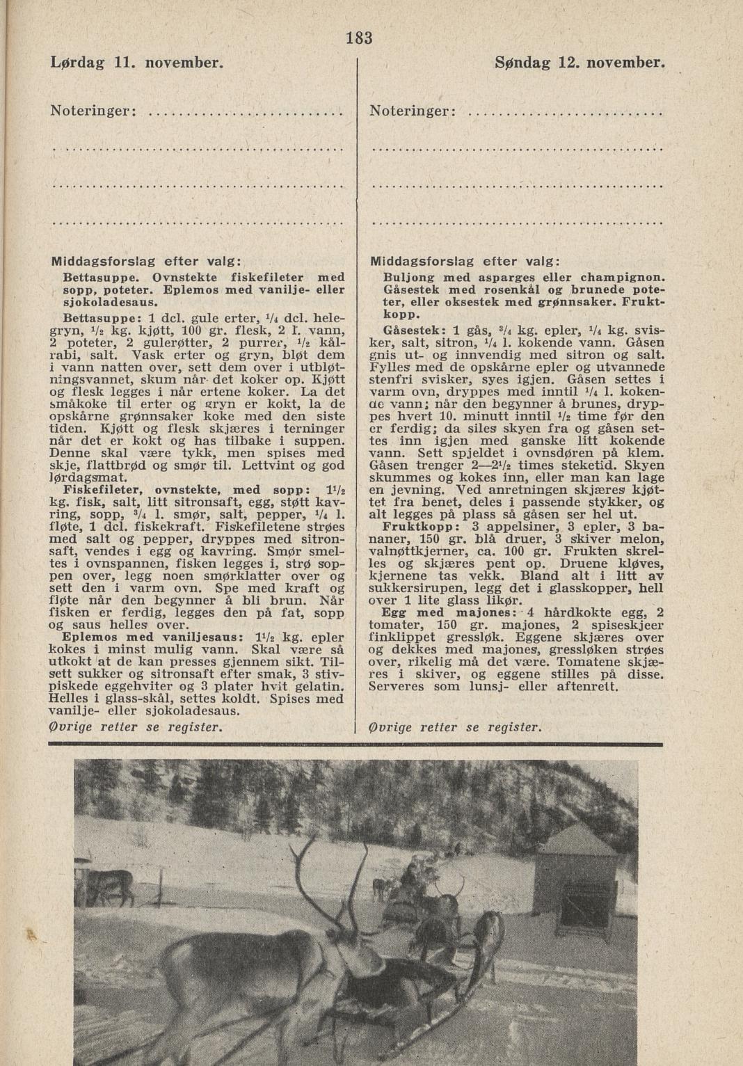 Faksimile av almanakksiden 11. november 1939