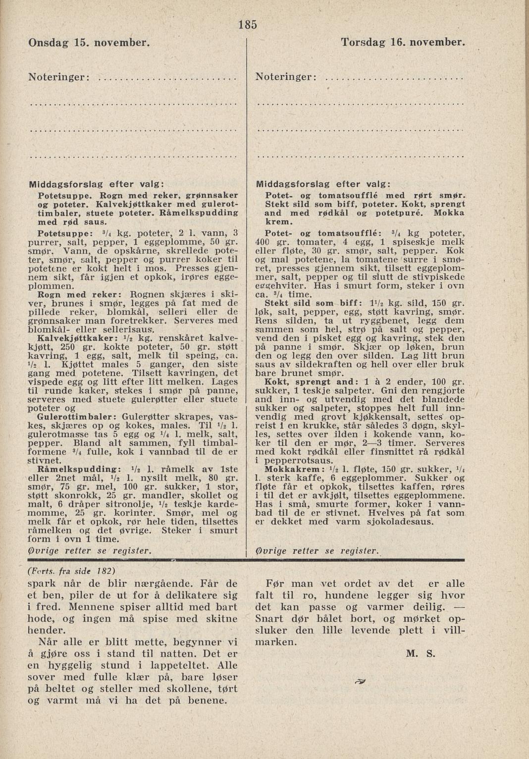 Faksimile av almanakksiden 15. november 1939
