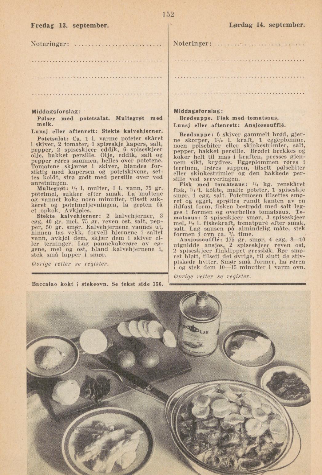 Faksimile av almanakksiden 13. september 1940