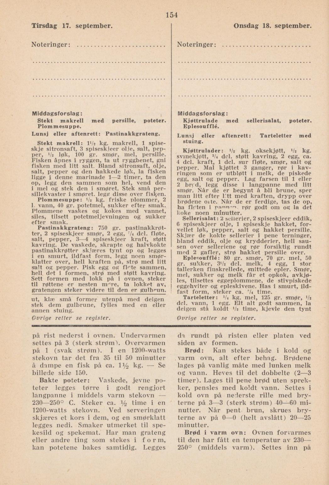 Faksimile av almanakksiden 17. september 1940