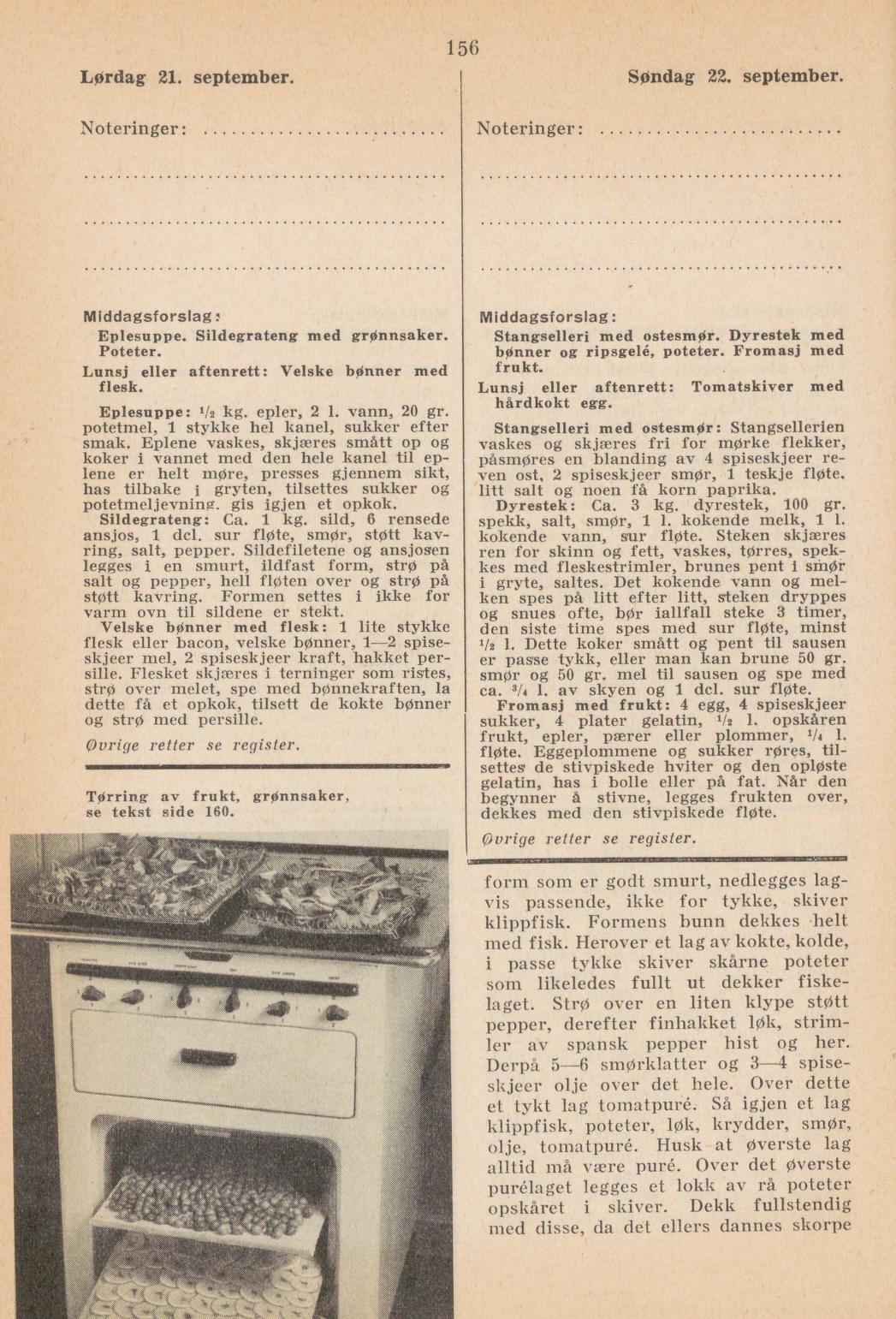 Faksimile av almanakksiden 21. september 1940