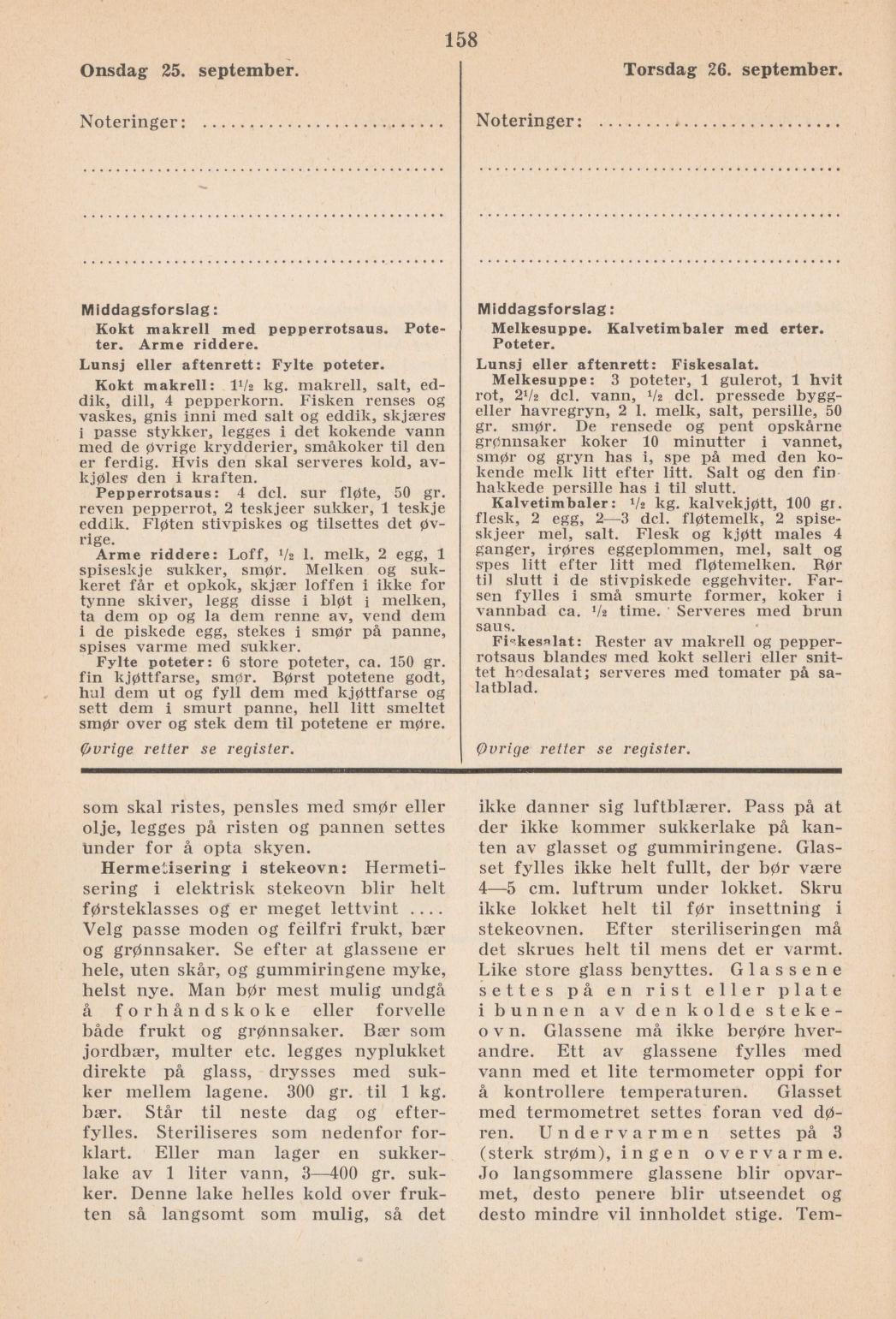 Faksimile av almanakksiden 25. september 1940