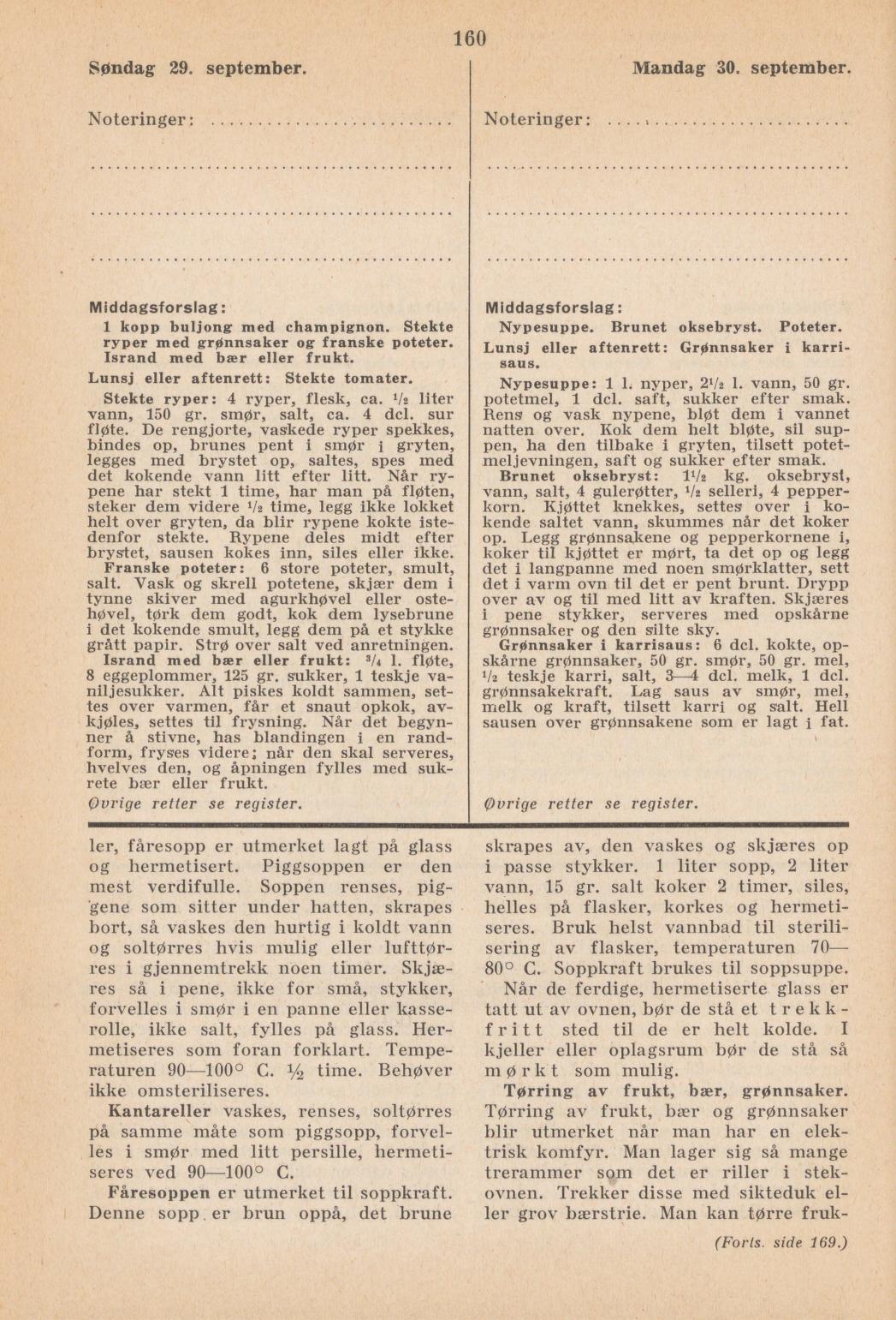 Faksimile av almanakksiden 29. september 1940