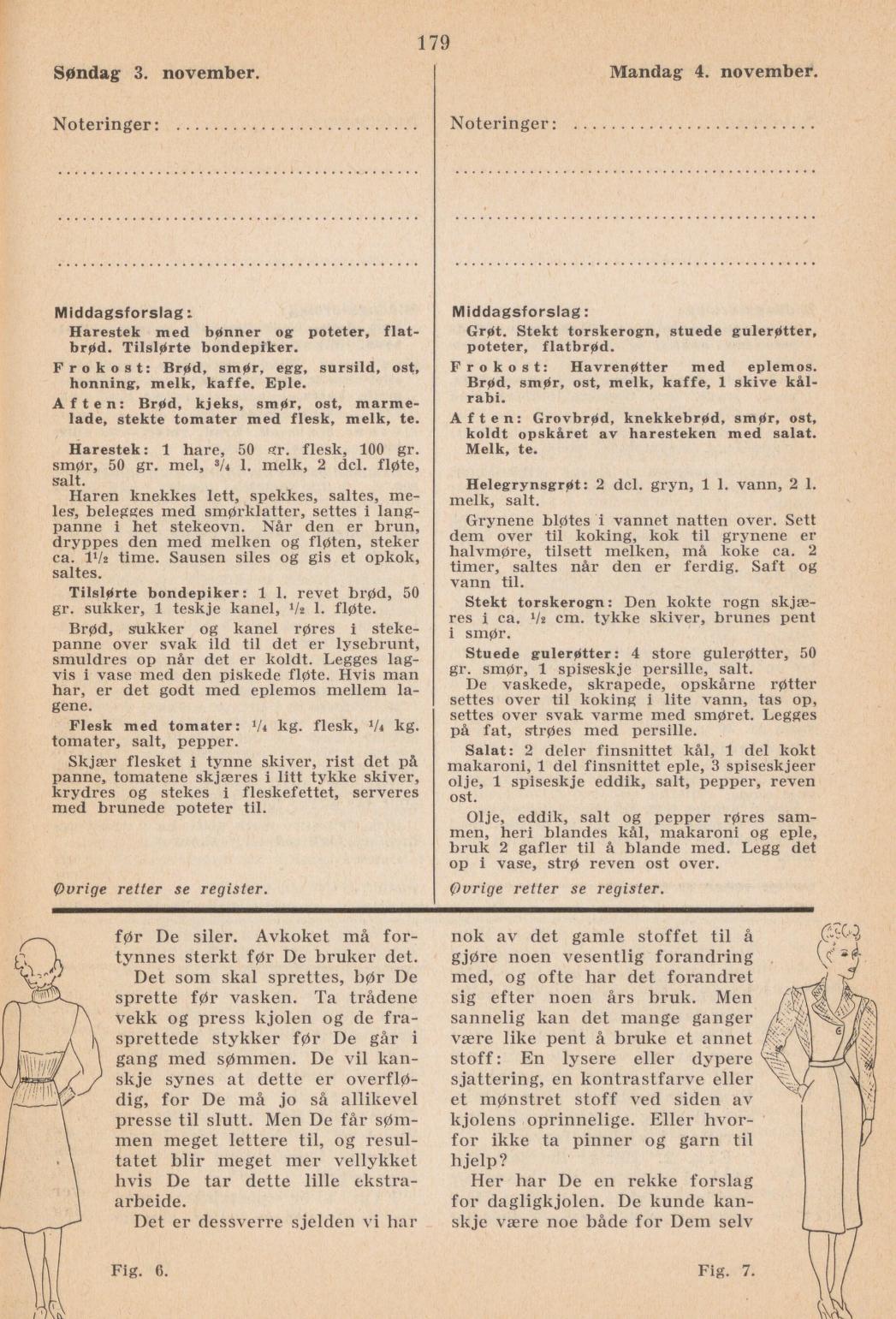 Faksimile av almanakksiden 3. november 1940