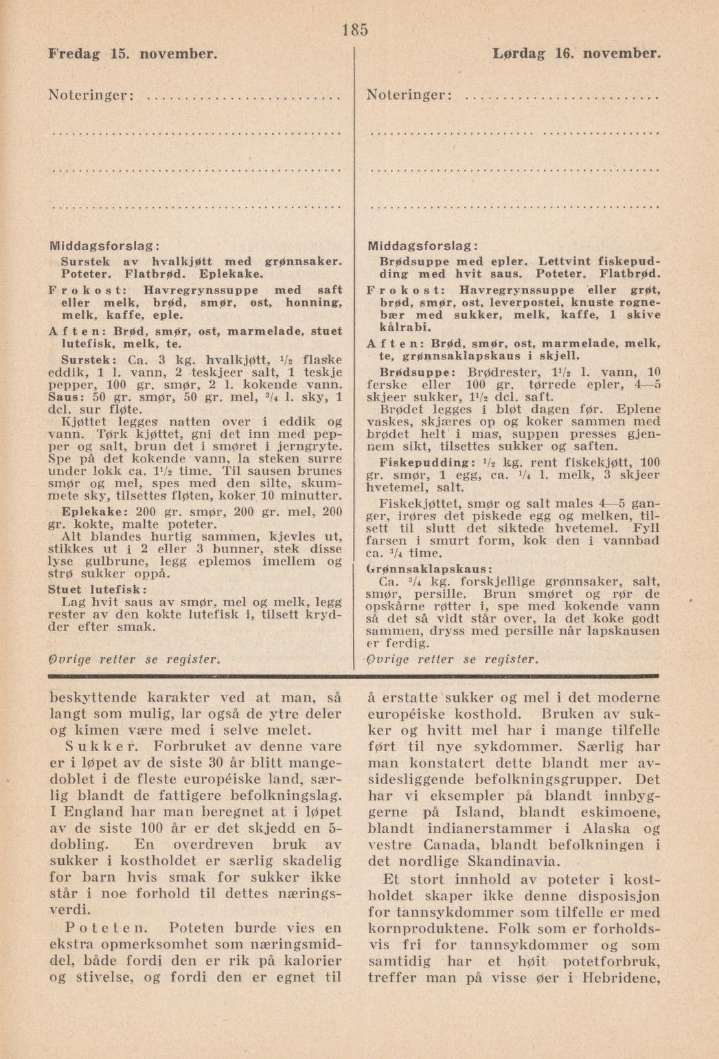 Faksimile av almanakksiden 15. november 1940