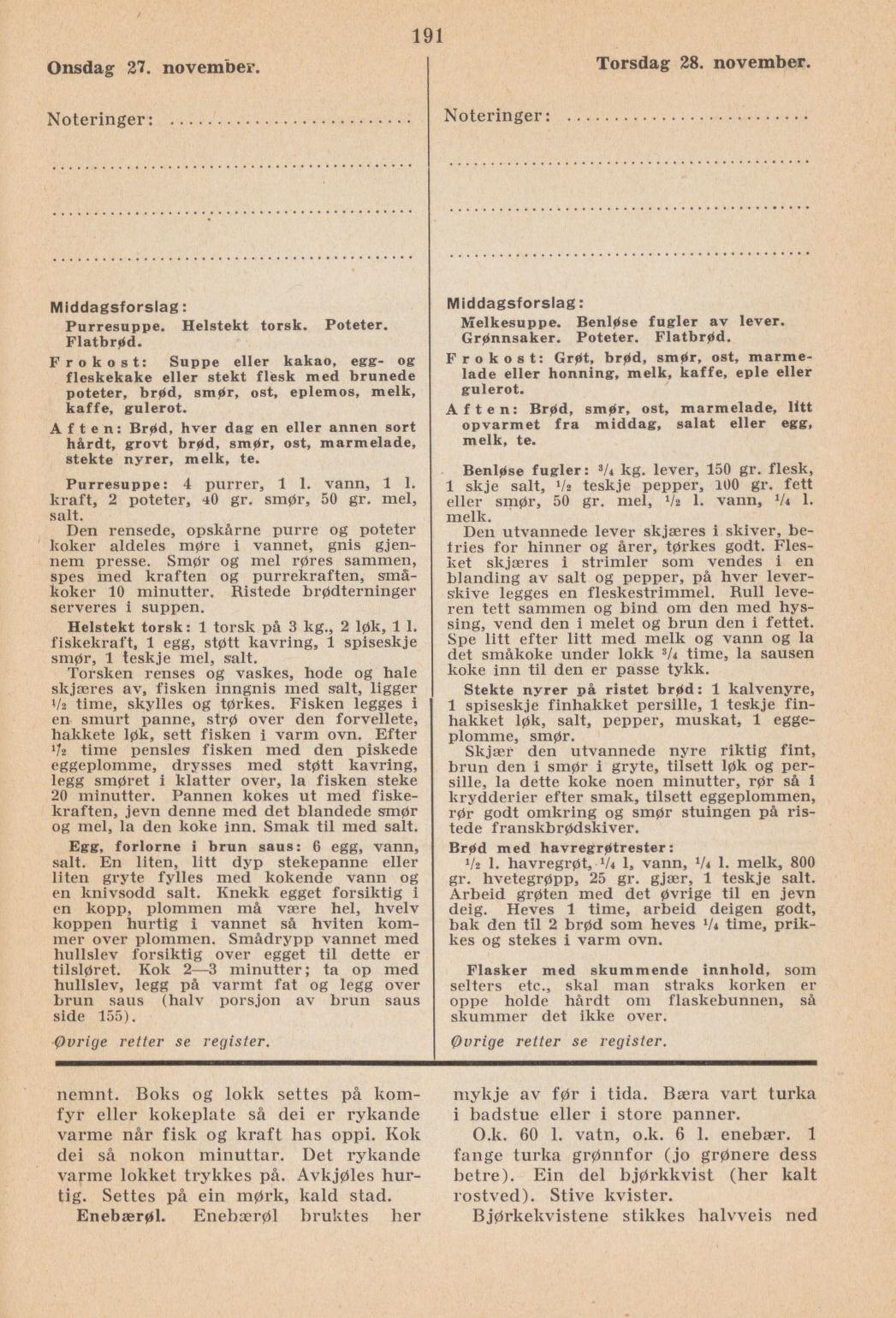 Faksimile av almanakksiden 27. november 1940