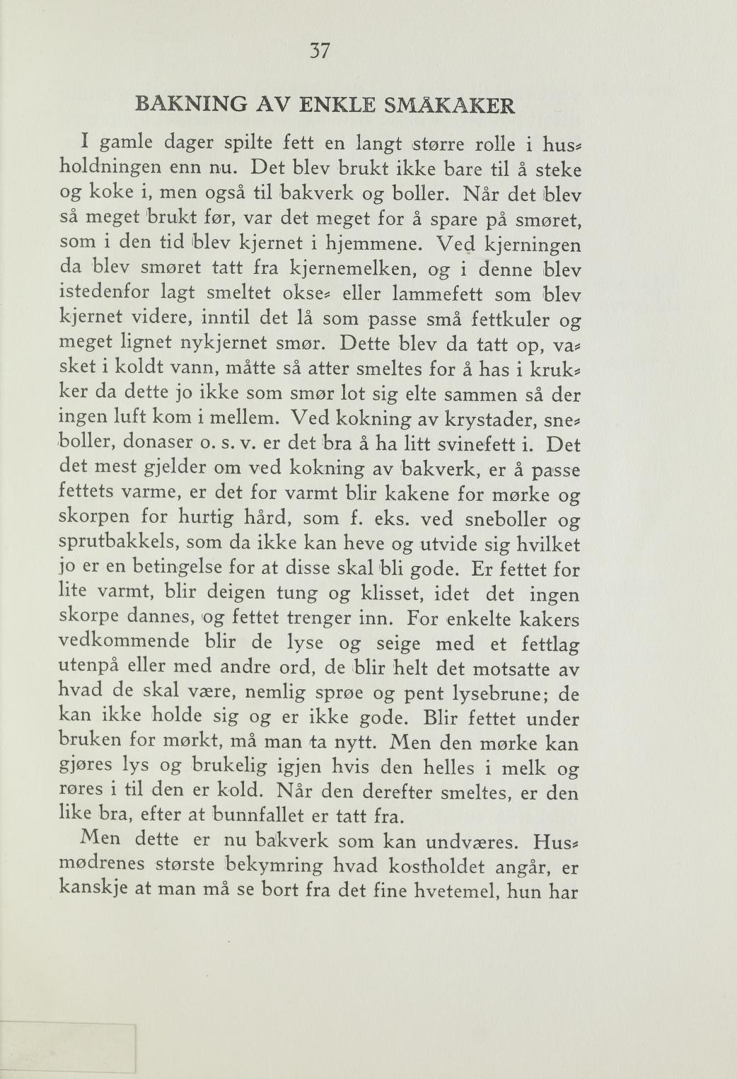 Faksimile av «Billige gode råd (Goro)» fra Steking og baking 1940