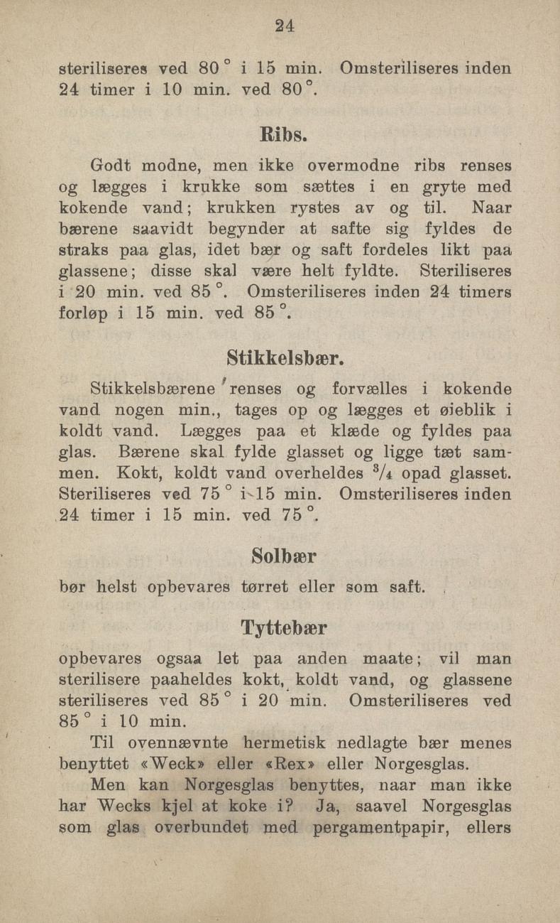Faksimile av «Ribs» fra Sylting uten sukker 1918