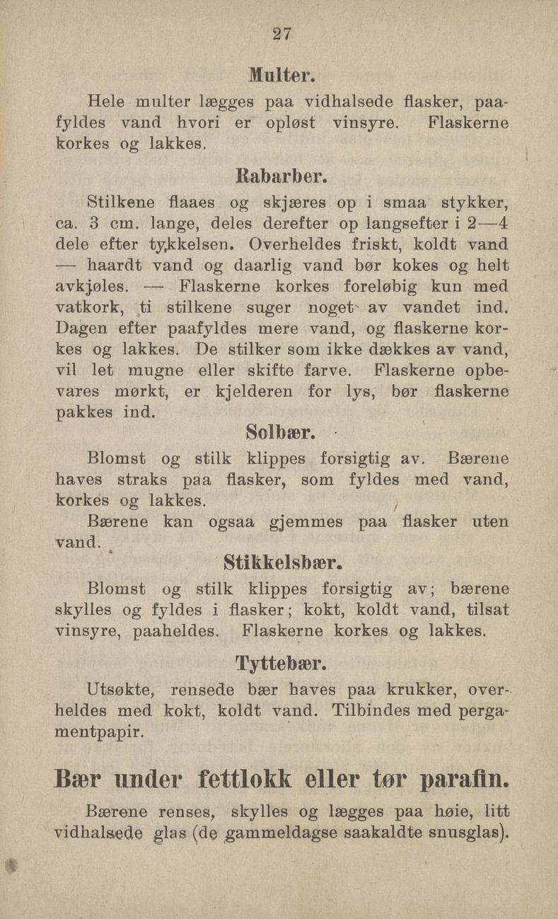 Faksimile av «Multer» fra Sylting uten sukker 1918