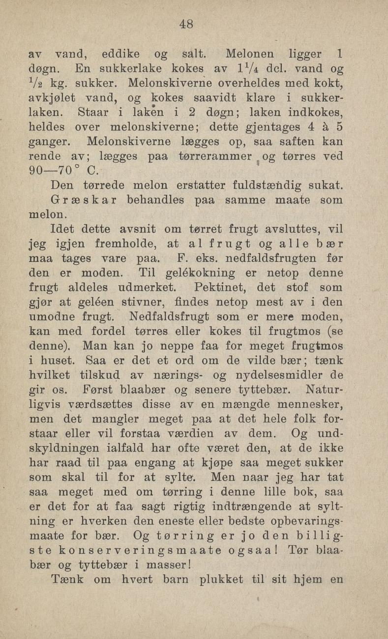 Faksimile av «Rabarbermarmelade med sukkerroer» fra Sylting uten sukker 1918
