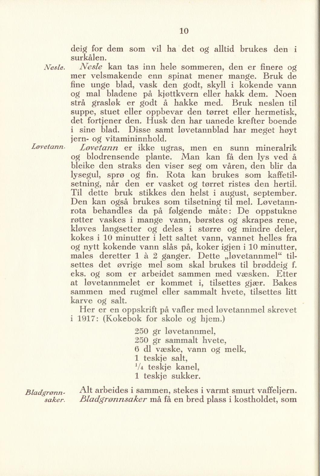 Faksimile av «Sitronsaft av plommer (Mirabeller)» fra Sylting uten sukker 1940