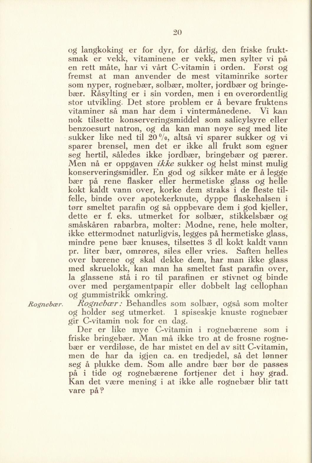 Faksimile av «Molter» fra Sylting uten sukker 1940