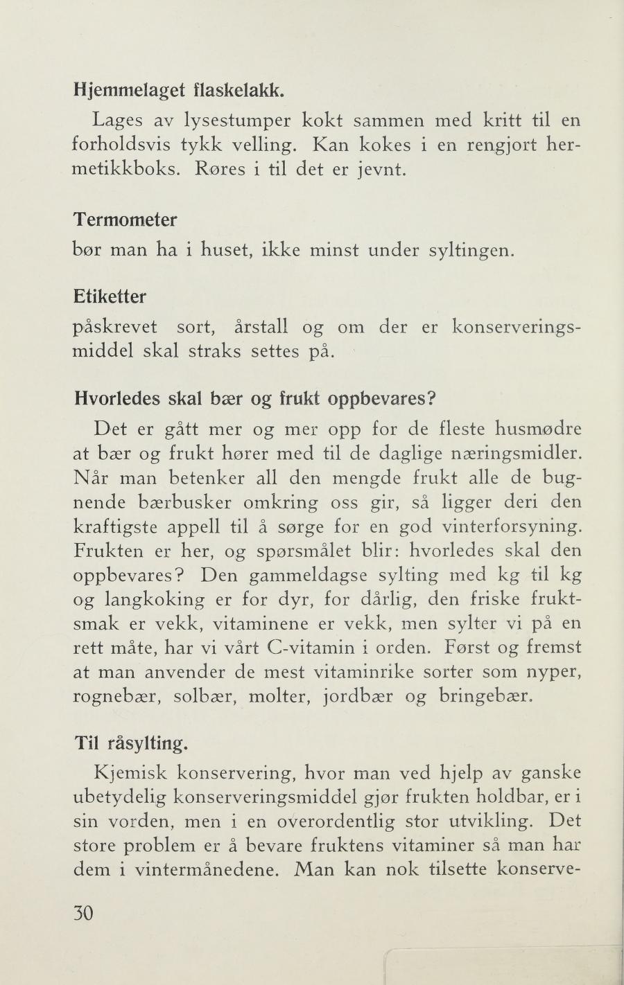 Faksimile av «Molter, hermetiske» fra Sylting uten sukker 1943