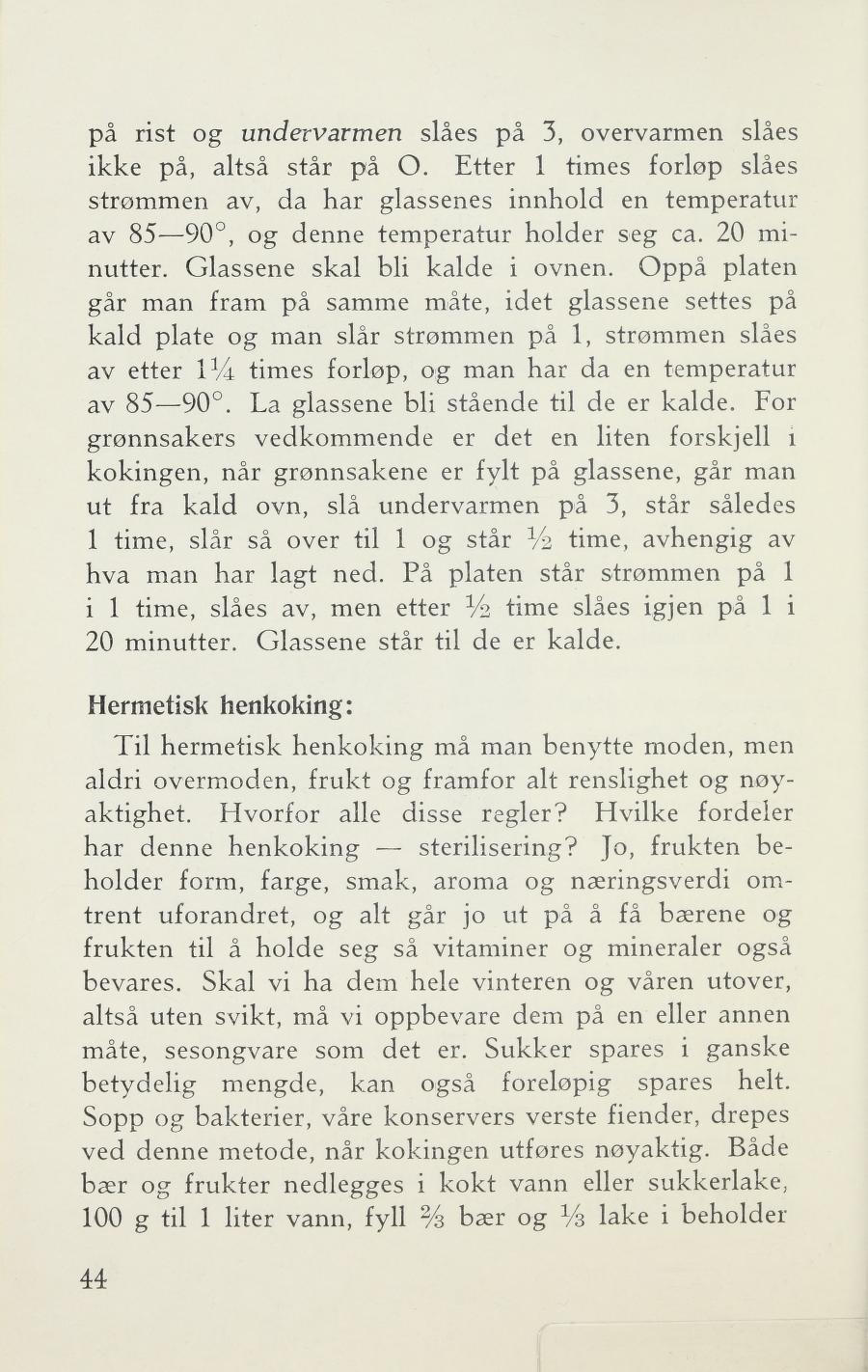 Faksimile av «Bringebær» fra Sylting uten sukker 1943